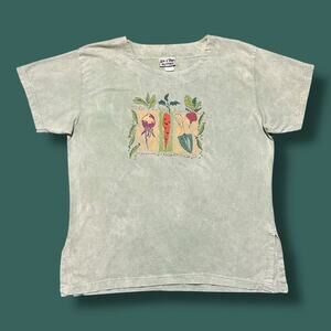 Vintage Farming Shirt Vegetable Garden Garment Dyed Graphic Tee Liz & Jane Green
